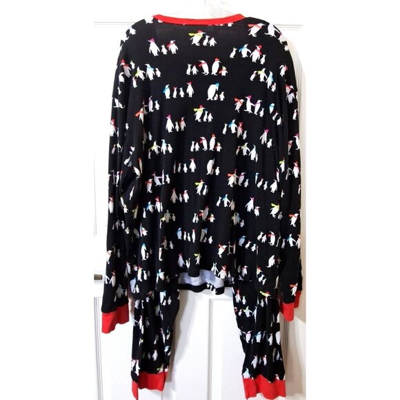Target Wondershop Mens XXL  Multicolor Penguin Long Sleeve Pajama Set - Picture 3 of 7